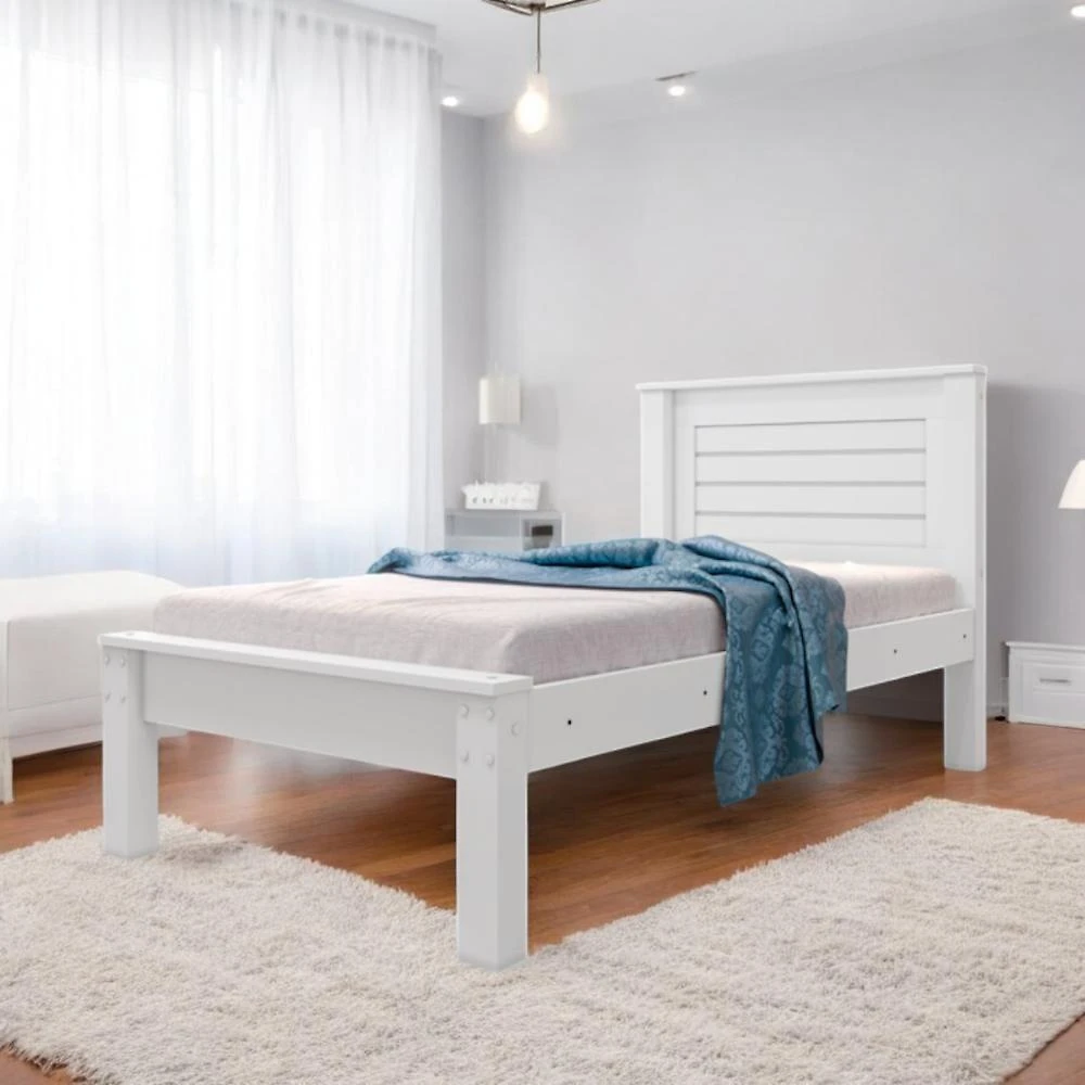 Cama Solteiro Confortável E Moderna Luz Branca
