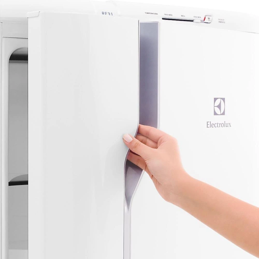 Geladeira electrolux degelo prático re31 com controle de temperatura 240l - branca 110