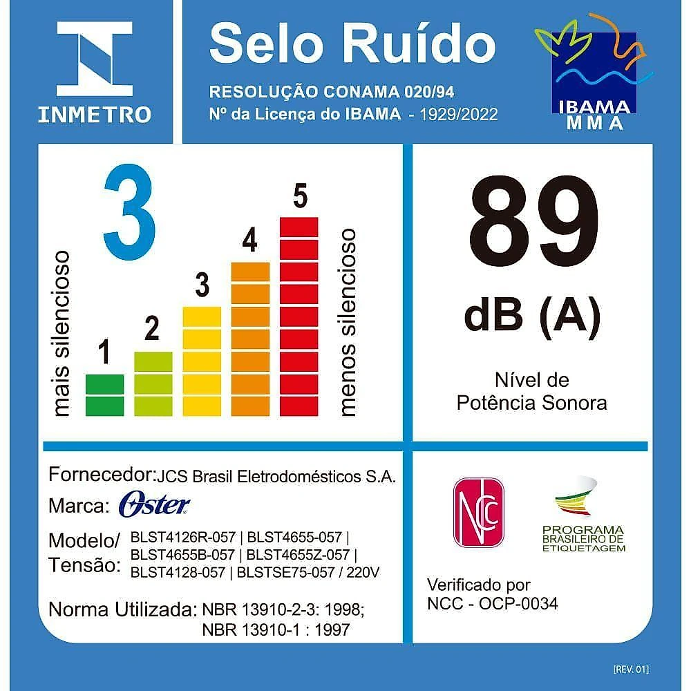 Liquidificador Oster Clássico Vermelho 1,25L 110V BLST4126R-017