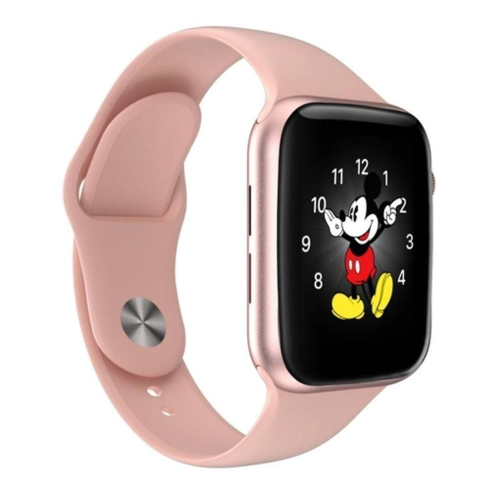 Miniatura Smartwatch Relogio Rosa Nf Relógio Bracelete