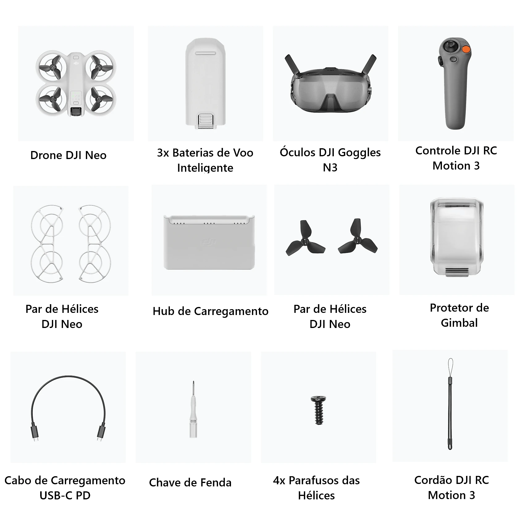 Drone DJI Neo Motion Fly More Combo (DJI Motion 3 e DJI Goggles N3)