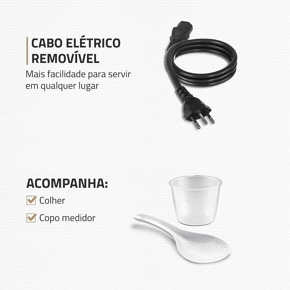 Panela de Pressão Elétrica 6L Mondial Master Cooker PE60 Preta Inox 127V 127V