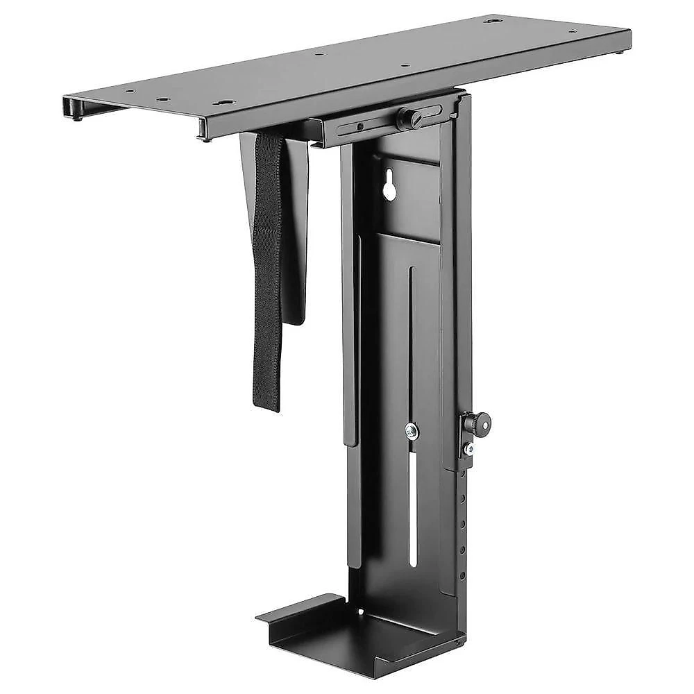 Suporte para Gabinete CPU PLMSC03 com Rotação 360 graus  e Ajuste de Altura 300-533mm Preto Pcyes