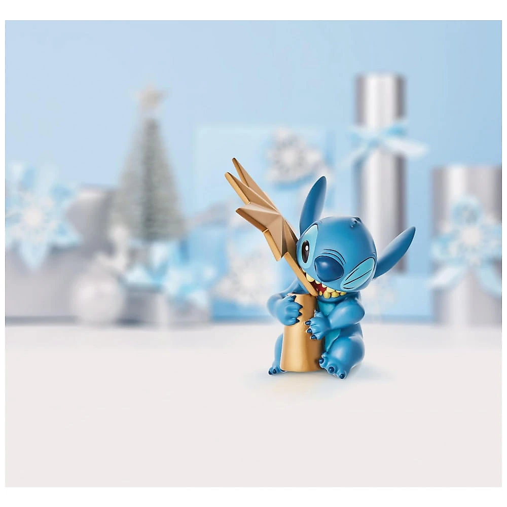 Topo de Árvore de Natal Department 56 Disney Lilo and Stitch com Estrela, Resina Esculpida, 21,6x17,1x8,5 cm Multicolorido