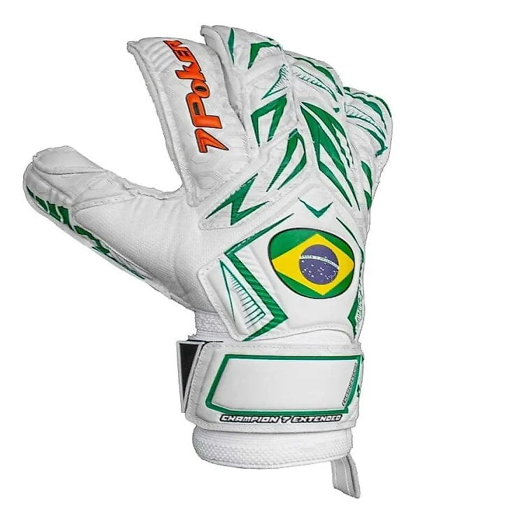 Miniatura Luva Poker Futebol De Campo Prof Champion 7 Excite - BCO/VDE 10