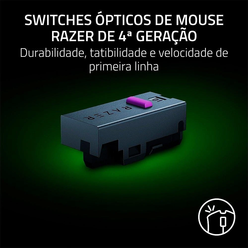 Mouse Gamer Sem Fio  Razer Cobra HyperSpeed, 30000 DPI, RGB Chroma, Ultra-Leve, Preto - RZ01-05570100