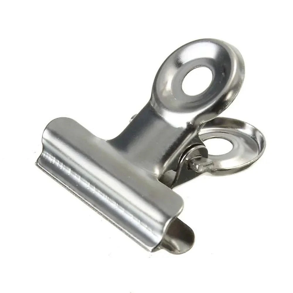 Kit 36 Presilhas Grampo Metal Prata Para Unhas Curvatura C Tamanho Pequeno