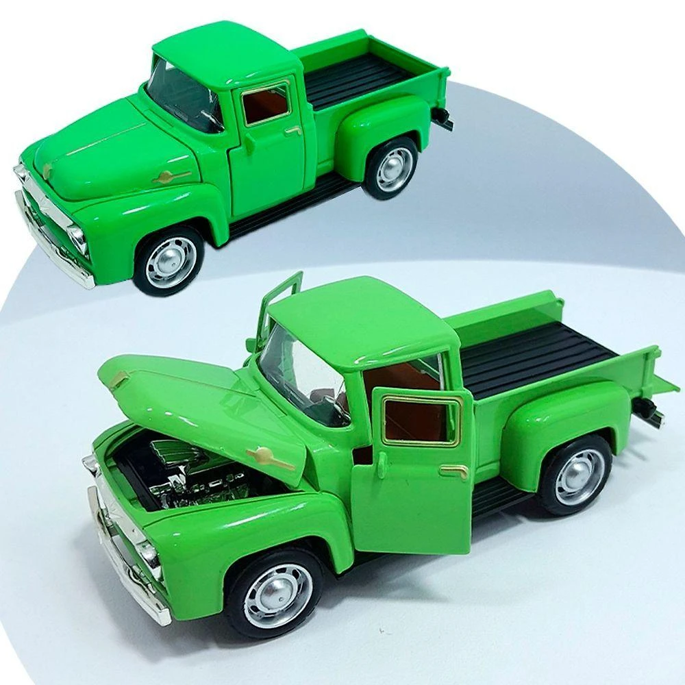 Miniatura Carrinho Camionete Pickup F-100 Metal Colecionável Verde