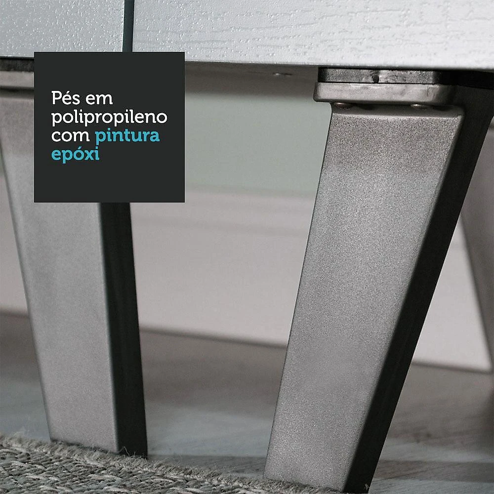 Armário de cozinha completa 260cm cinza nice madesa 08