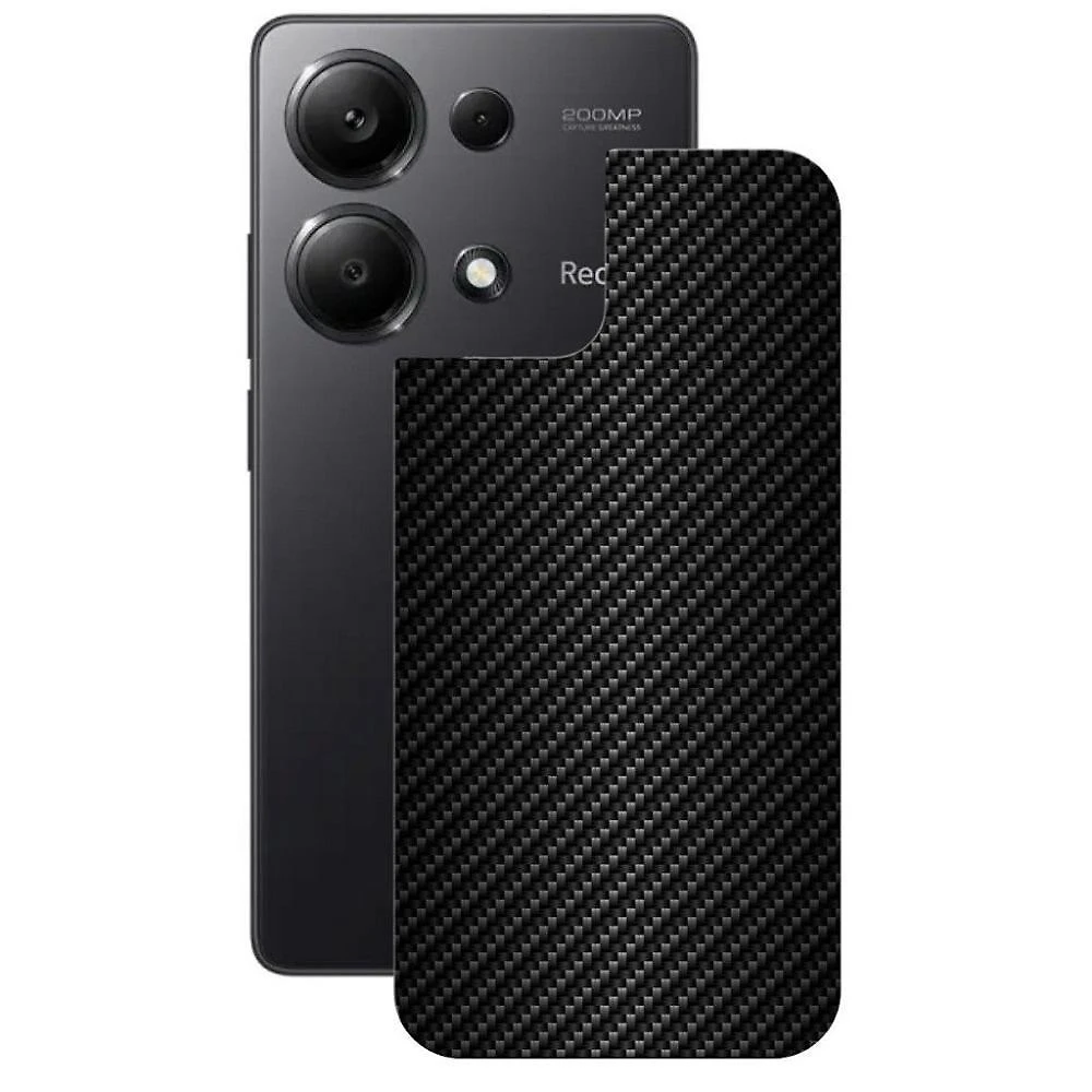 Película Para Xiaomi Redmi Note 13 Pro - Traseira De Fibra De Carbono Preta - Gshield