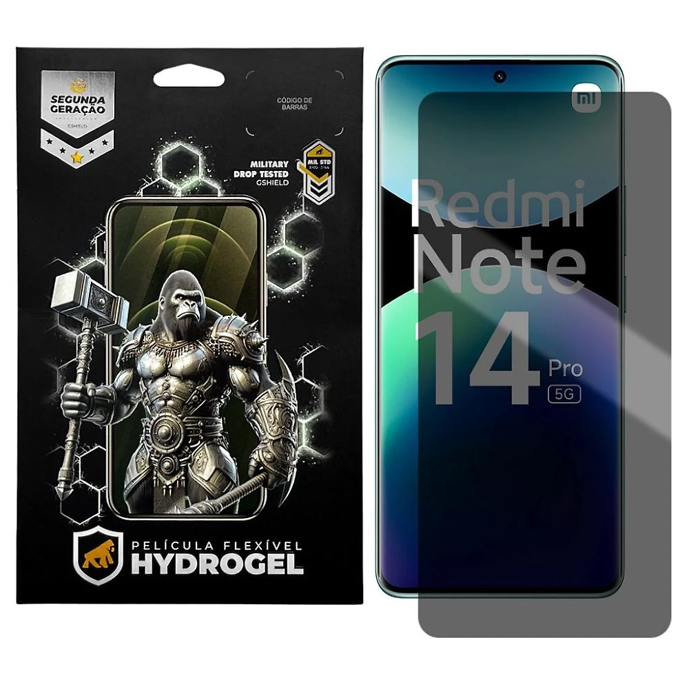 Película para  Xiaomi Redmi Note 14 Pro 5G - Privacidade Hydrogel - Gshield