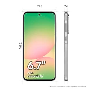 Celular Samsung Galaxy A56 Tela Super AMOLED 6.7" 128GB 5G Câmera Tripla até 50MP Vídeo HDR e Recursos AI Cinza