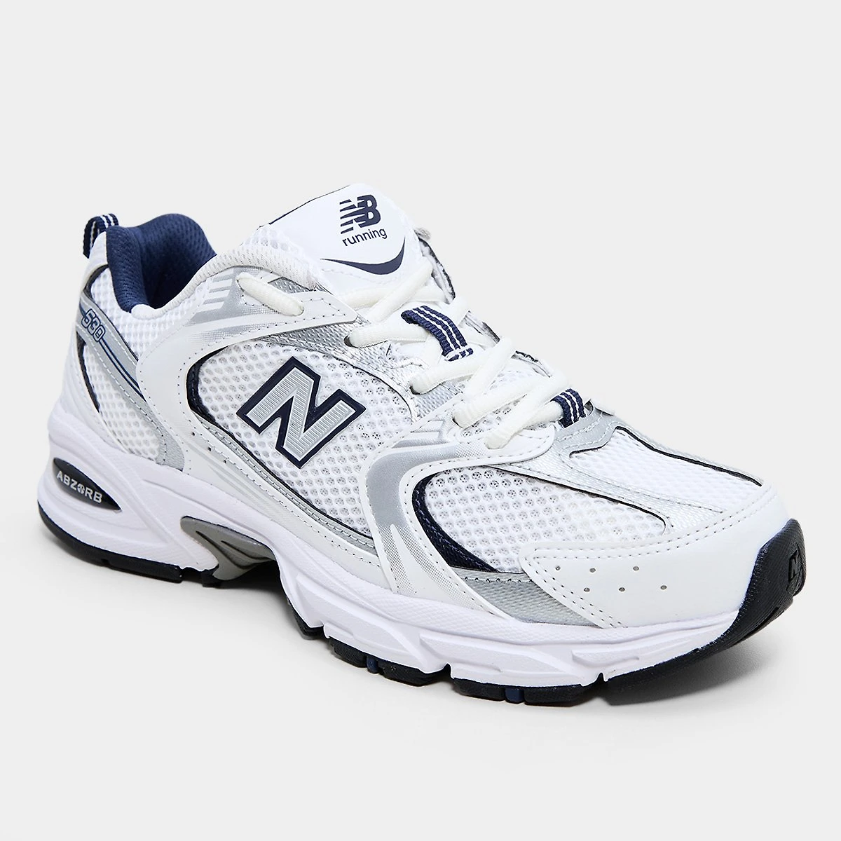 Miniatura Tênis New Balance 530 Branco+Marinho - 34