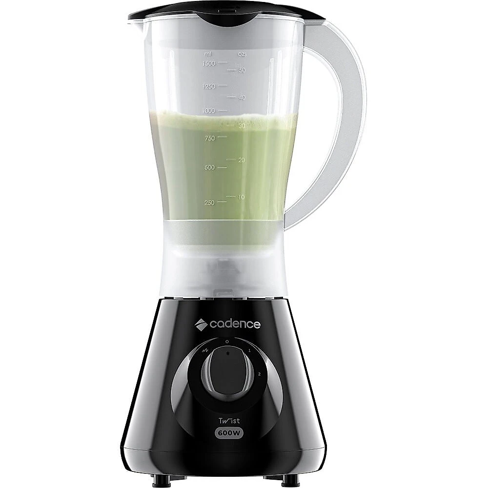 Liquidificador Cadence Twist, 1,5 Litros, 600W, LIQ100 Preto - 110V