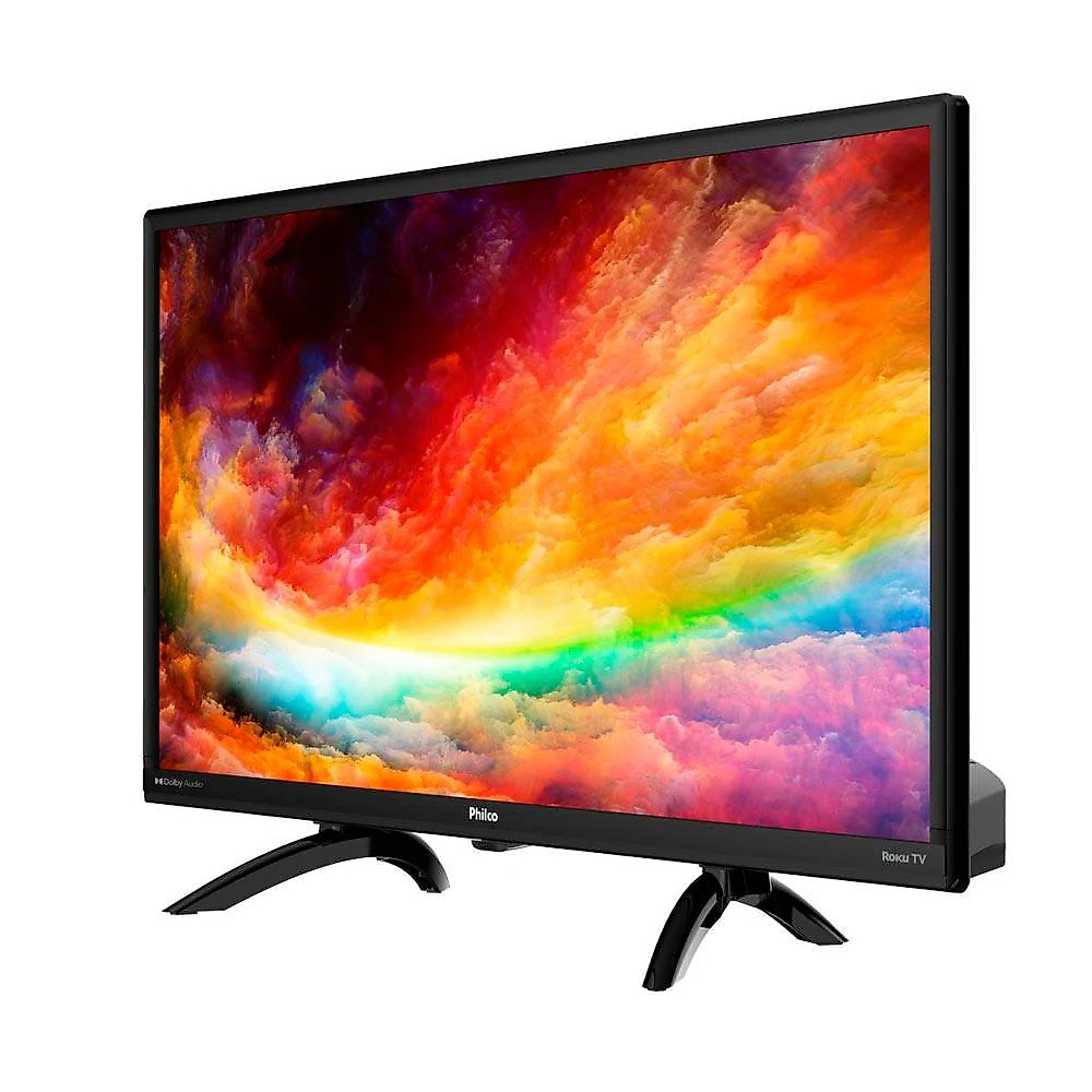 Smart Tv Led 24" Roku Tv Dolby Audio PhilcoTV24G5YR2CP Smart Tv Led 24" PSmart Tv24g5yr2cp Philco