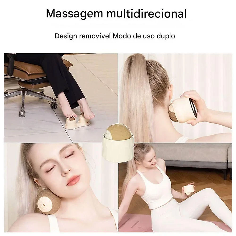 Massageador Muscular BSL3769 com Alívio das Tensões Bege Mundo LGBT 7CM