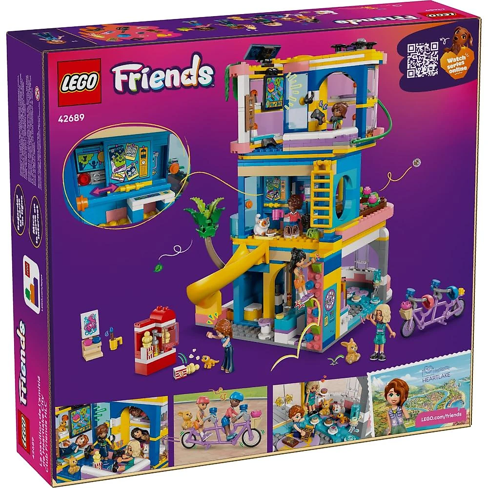 Lego® friends - casa do clube dos amigos de heartlake city azul
