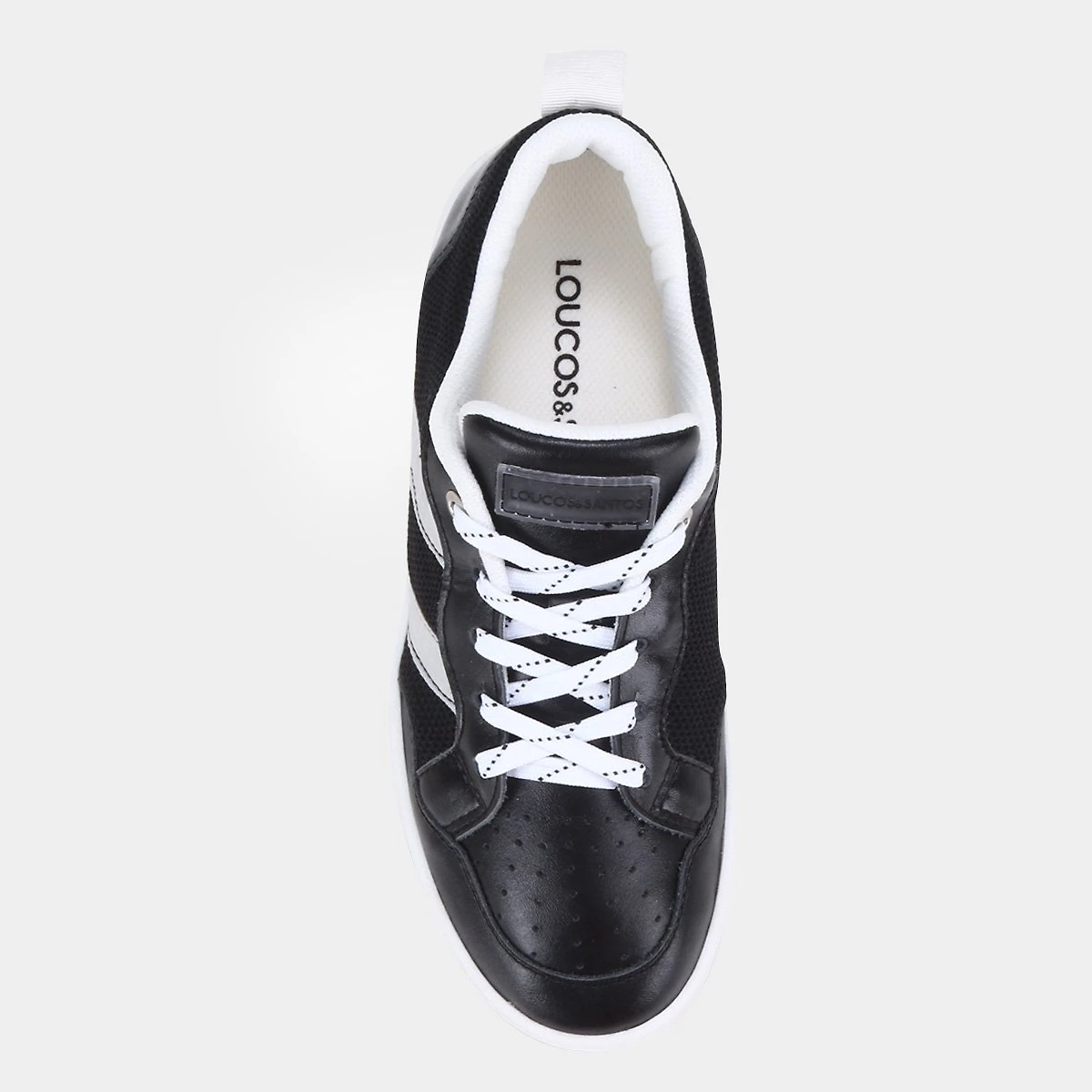 Miniatura Tênis Loucos & Santos Casual Feminino Preto - 34