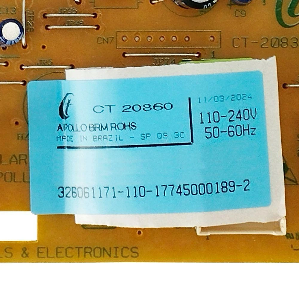 Placa Controle Eletrônico Geladeira Consul Brastemp 326061171
