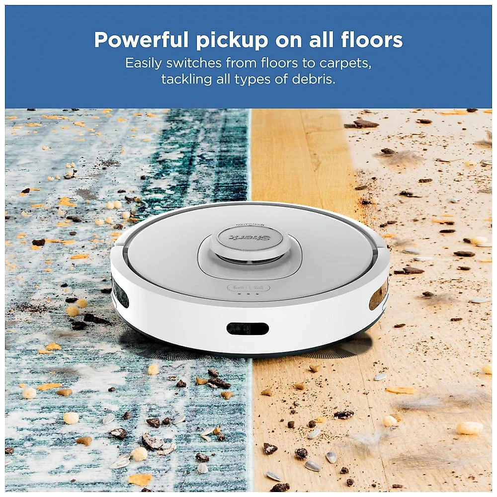 Robô Aspirador Shark IQ Branco Base Autolimpante 60 Dias LiDAR Matrix Clean Pet