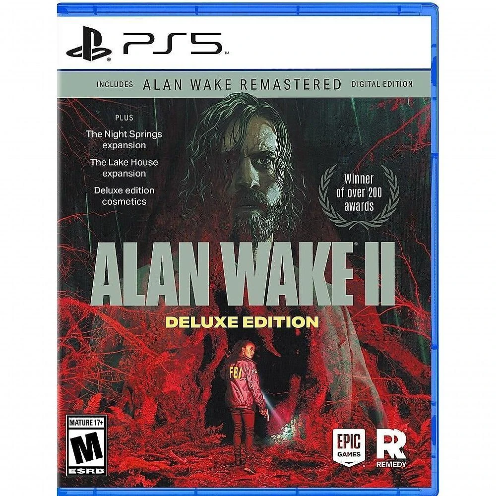 Jogo Epic Games Alan Wake 2 Deluxe Edition Playstation 5 Resolva um Mistério Mortal Preto
