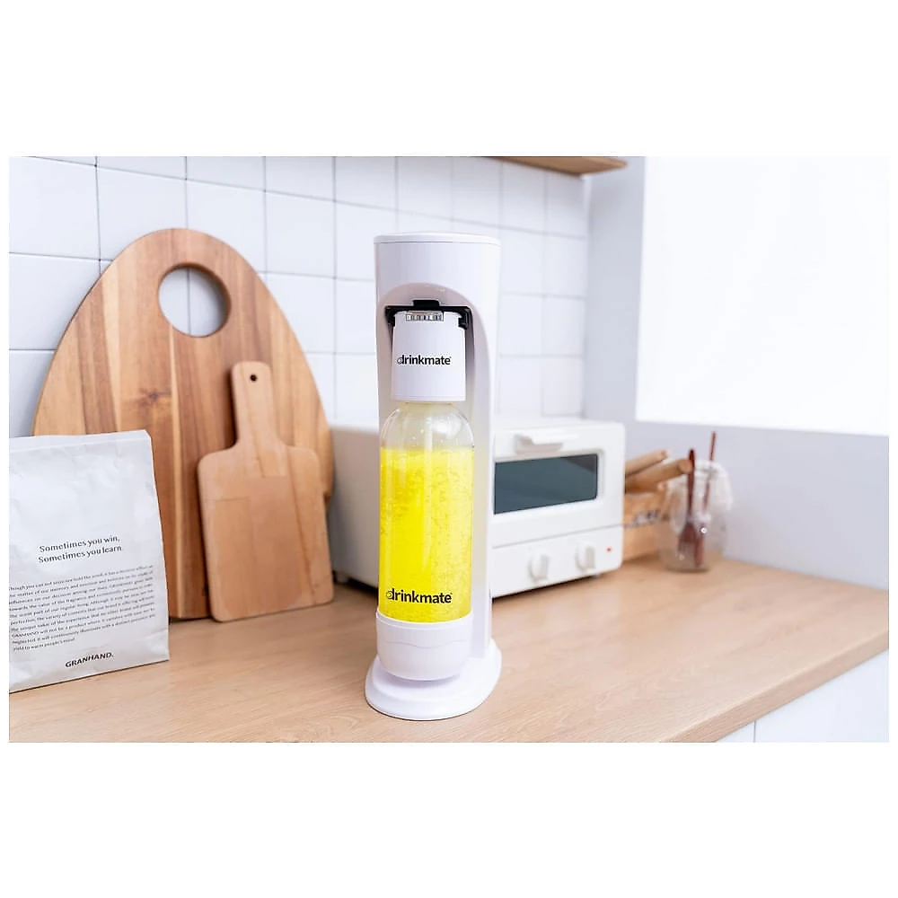 Máquina Para Gaseificar Água e Refrigerante Natural, Não Inclui Cilindro de CO2, Branca