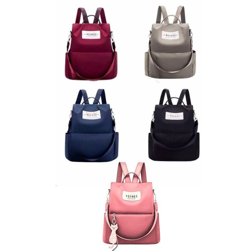 Mochila OEM Feminina Grande em Tecido Oxford à Prova D'água Aleatória para Uso Diário Gênero Neutro
