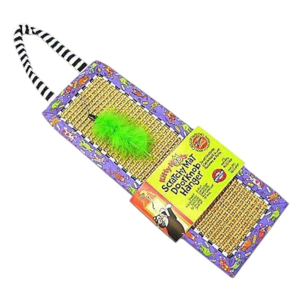 Arranhador para Gatos Fatcat Scratchy Mat Doorknob em Sisal Natural com Catnip Orgânico 60X17CM 1