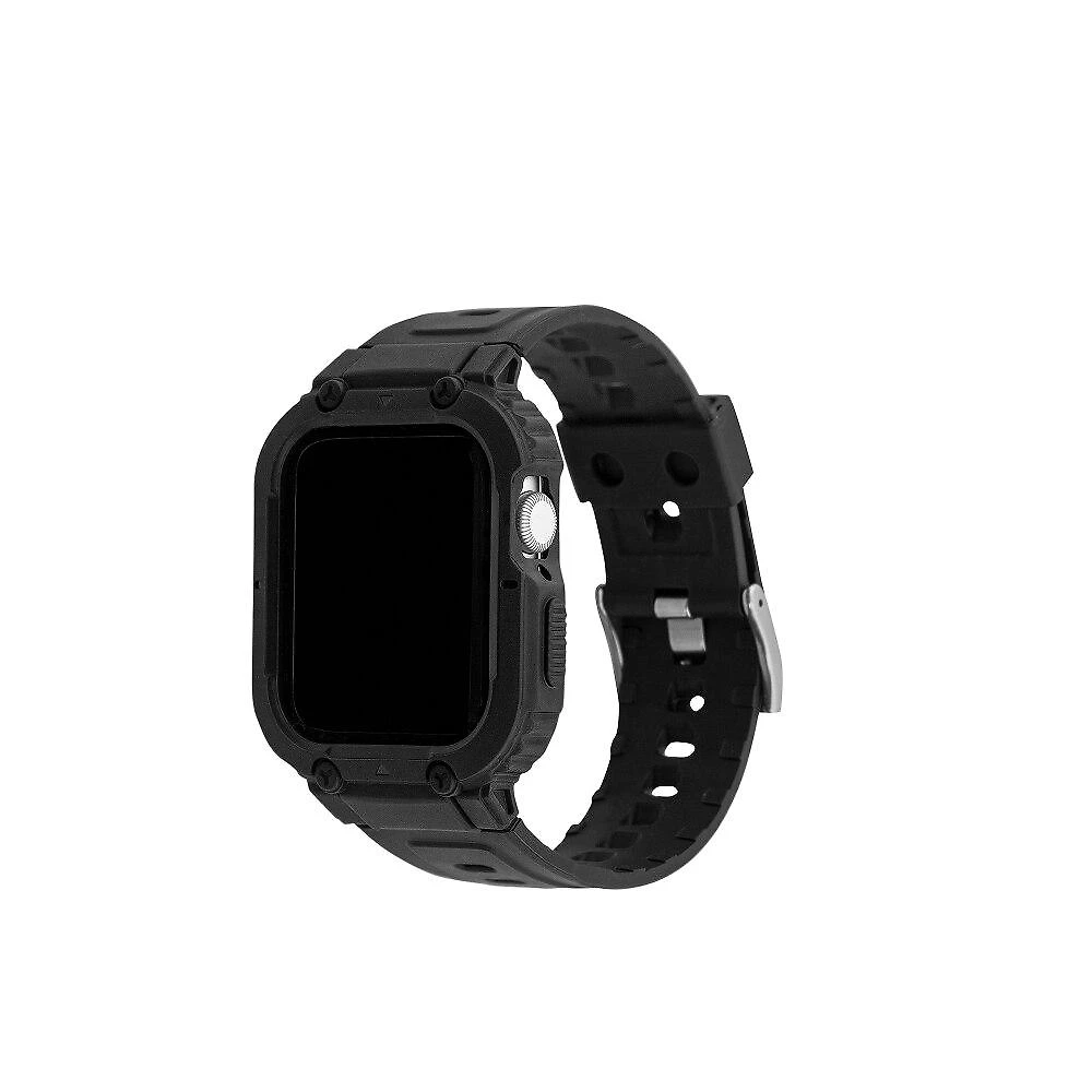 Pulseira de Bumper para Apple Watch 44mm e 45mm, Originais iPlace, Preta