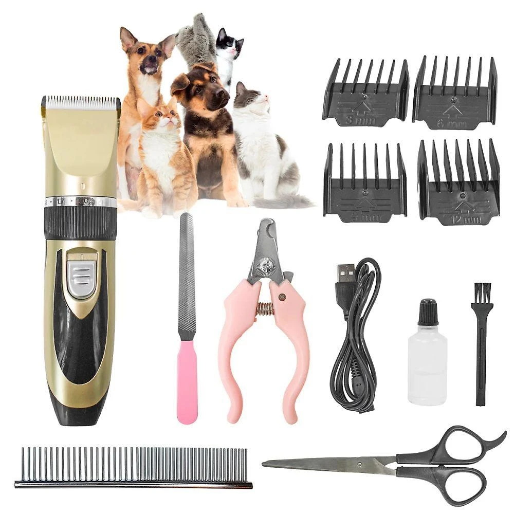 Kit Pet Tosa Completo – Máquina Recarregável Sem Fio + Acessórios Para Cães E Gatos