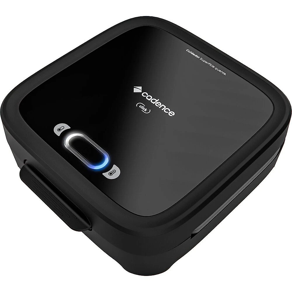 Grill Sanduicheira SAN400 Quadrada com Sistema de Fechamento Click Cadence Preto - 110V