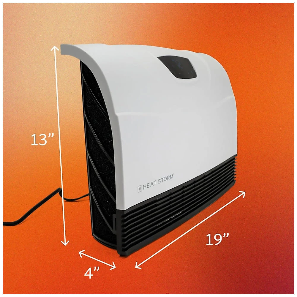 Aquecedor Infravermelho de Parede Heat Storm HS-1500-PHX-WIFI Branco 1500W 5120 BTU Wi-Fi Touch Screen Controle Remoto 120V