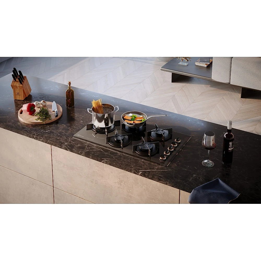 Cooktop Electrolux 5 Bocas Pro Series com Mesa de Vidro (KE5PS)