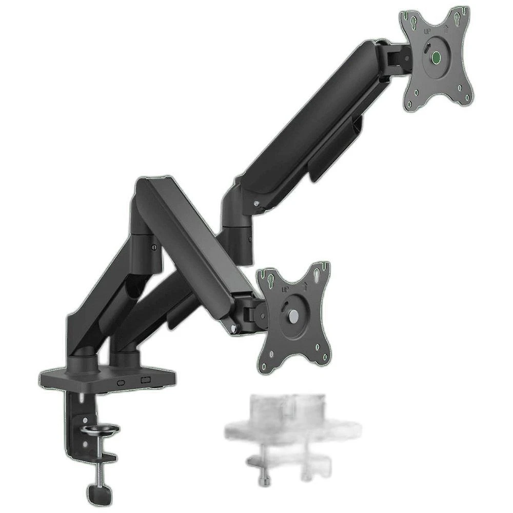 Suporte Articulado para Monitores SM-012GD com Rotação 360° e Organizador de Cabos Preto Pcyes