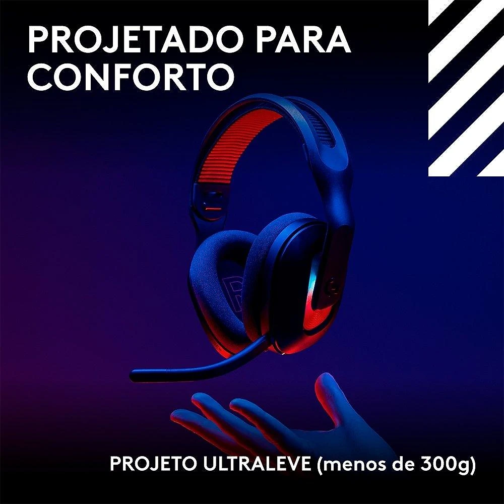 Headset Gamer Sem Fio Logitech G Astro A20 X LIGHTSPEED - Preto - 939-002246