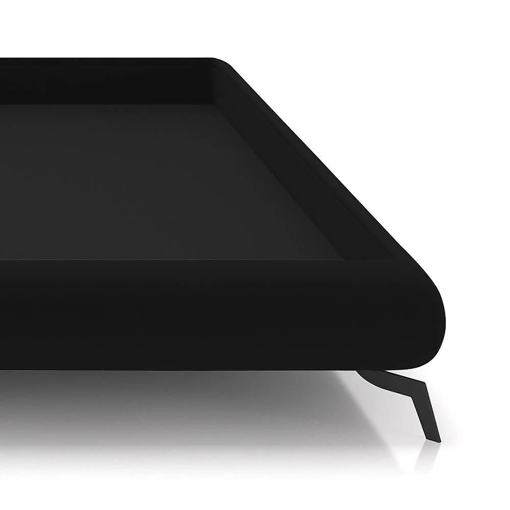 Cama King Base Box 193x203cm Pés De Ferro Cold P02 Veludo Preto - Mpozenato