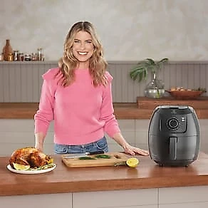 Fritadeira Elétrica Sem Óleo Air Fryer Electrolux Family Efficient Por Rita Lobo EAF50 5L Grafite 110V