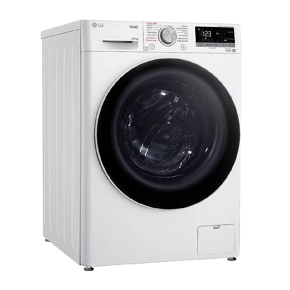 Lava e Seca LG Smart VC4 12 kg com Inteligência Artificial AIDD - CV5012WCA Branco - 110V