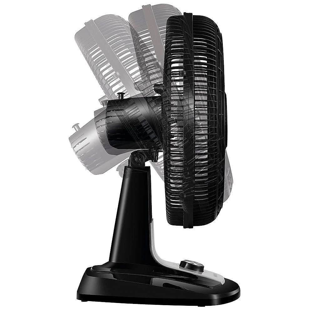 Ventilador de mesa mondial 40cm 8 pás 3 velocidades preto prata 110v