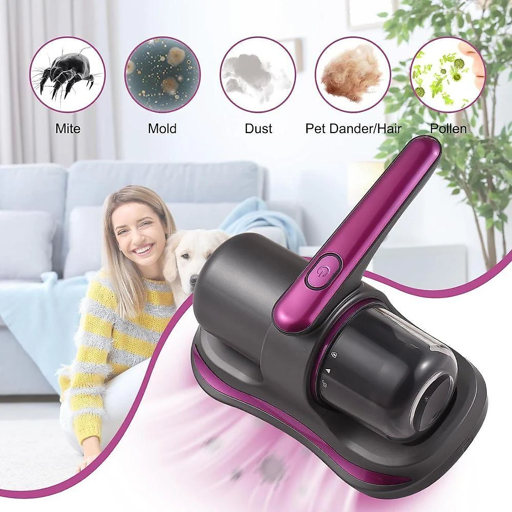 Aspirador Portátil Anti ácaro Esterilização Luz Uv Sem Fio