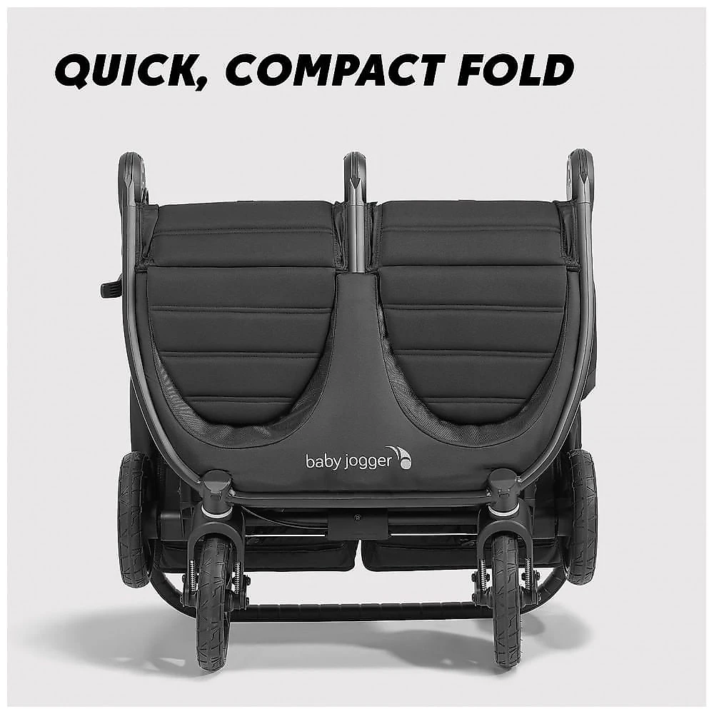 Carrinho de Bebê Duplo para Todos os Terrenos, Jogger City Mini GT2, Preto