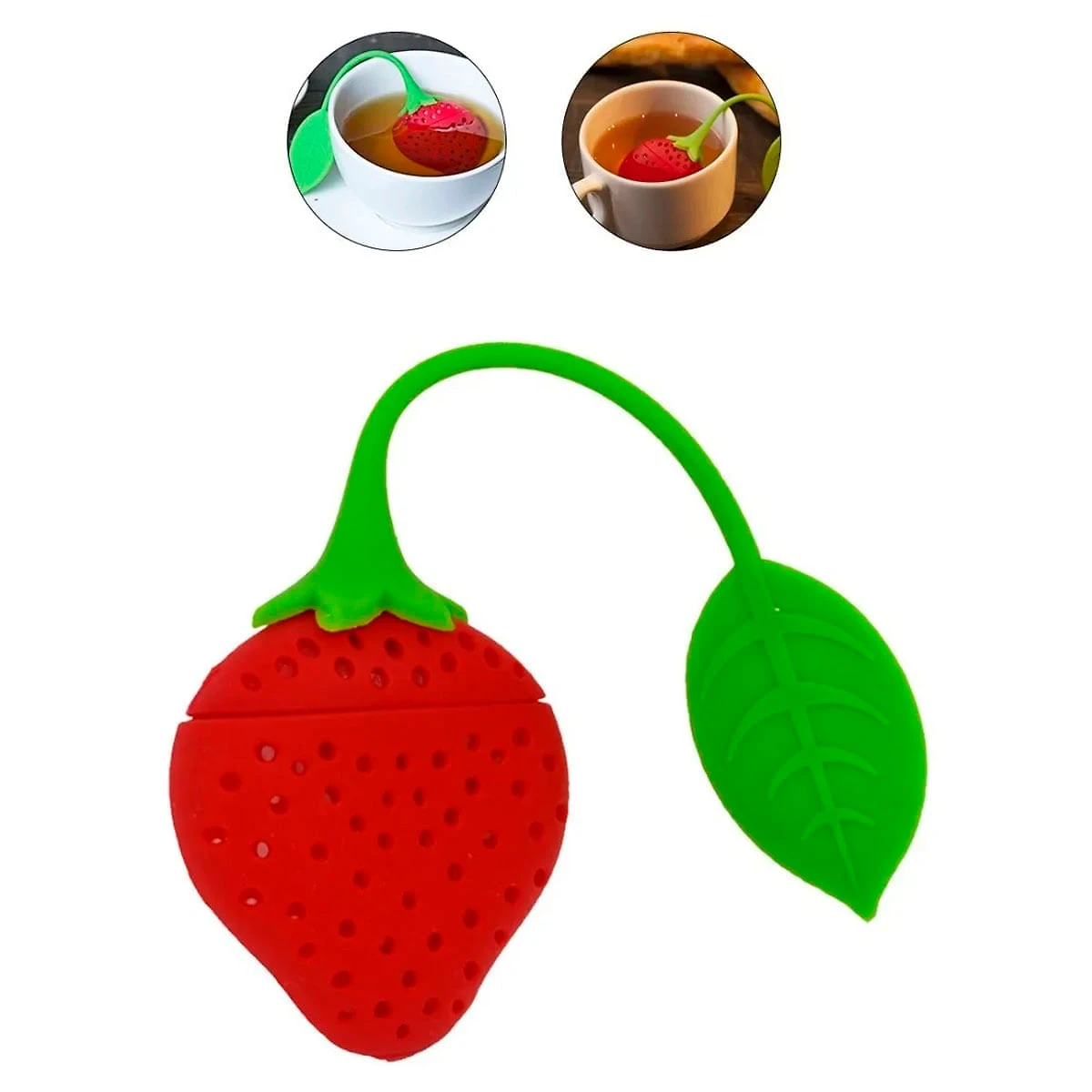 Infusor de Chá Prana Morango Silicone- Prana
