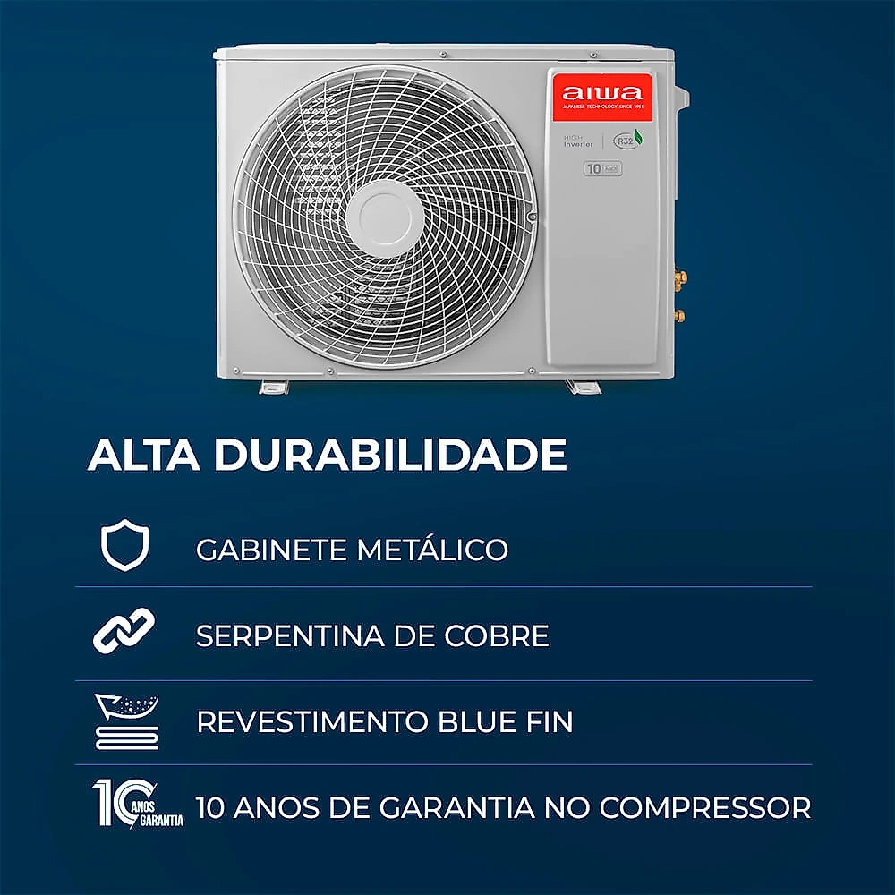 Ar Condicionado AIWA Split High Wall High Inverter 18.000 BTUs Frio AWS-AC-18F 220V 220