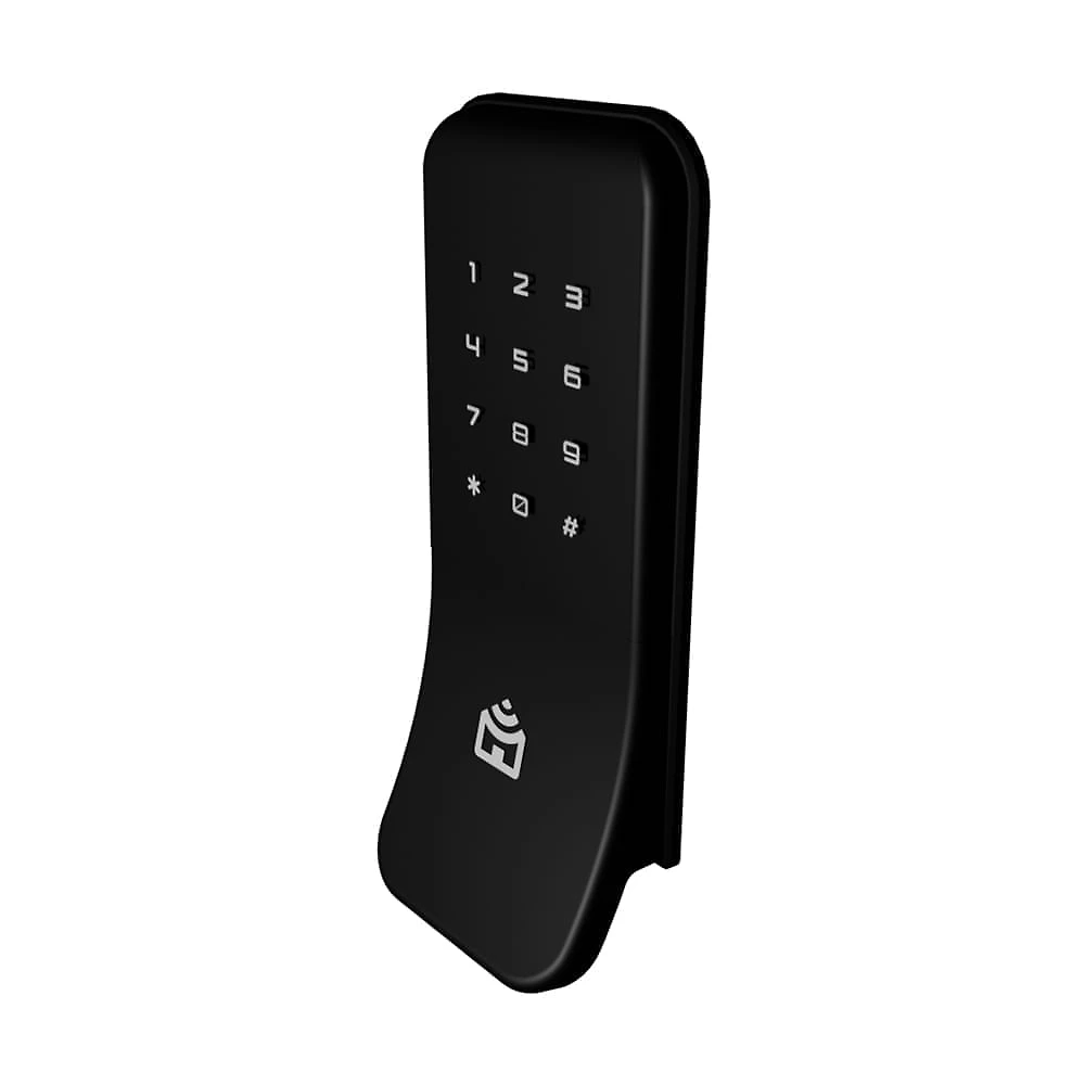 Smart Fechadura Wi-Fi de Sobrepor Positivo Casa Inteligente - Abertura por Biometria, Senha, Tag e App - Preto