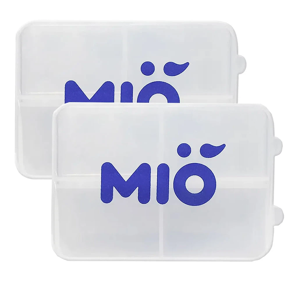 Porta Comprimidos Mió Transparente Semanal | Kit com duas unidades