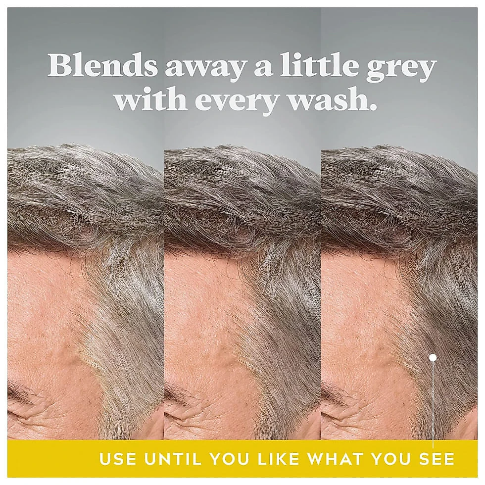 Just for Men Control GX Grey Reducing Shampoo for Lighter Shades of Hair Blonde to Medium Brown Gradual Hair Color 4 Fl