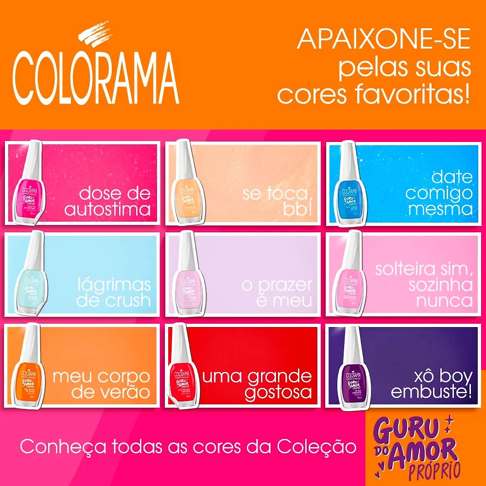 Esmalte Colorama Guru do Amor Próprio Date Comigo Mesma