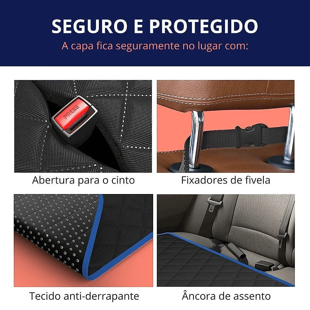 Capa Protetora Impermeável Para Banco Carro Pet Cão Gato Animais