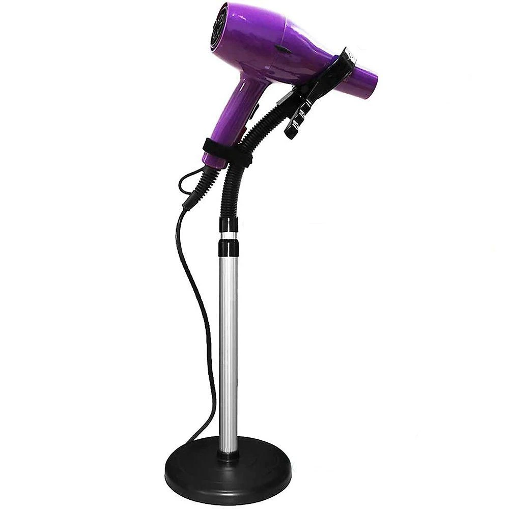 Suporte Secador Cabelo Pet Giratorio Ajustavel Flexivel Chao Salao Cabeleireiro