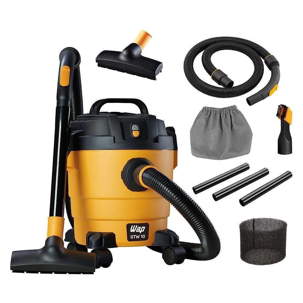 Aspirador de Água e Pó Portátil WAP GTW 10 1400W 10L Amarelo 110V